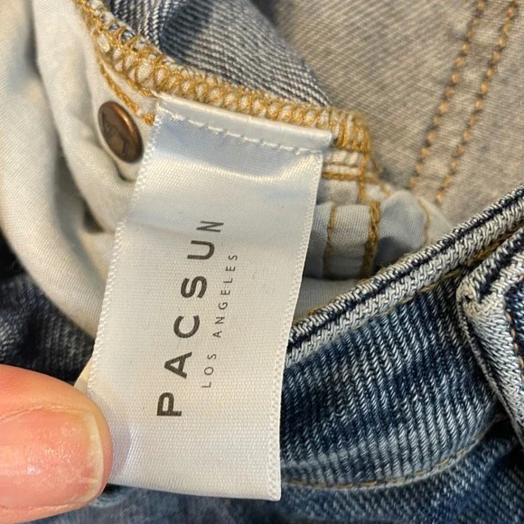 PacSun Mom Shorts Medium Wash High Waisted Denim Jean Shorts Size 28 AL68 - Picture 6 of 8